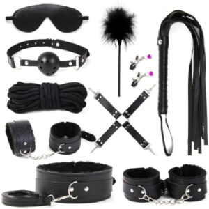 Kit BDSM Negro 10 piezas